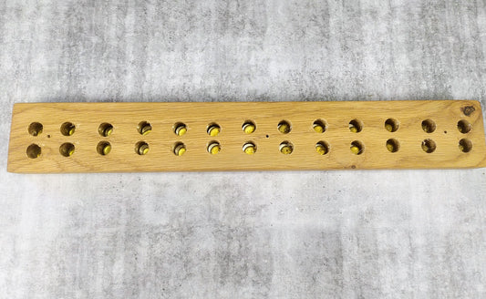 Knivlist Rökt Ek med Naturlig Kant & Unik Form - 42 cm