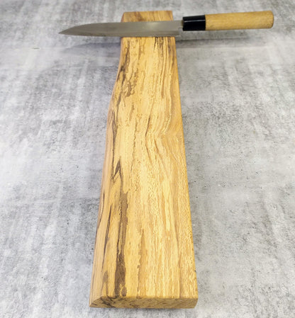Knivlist i Rötad Bok med 'Live Edge' - 43 cm