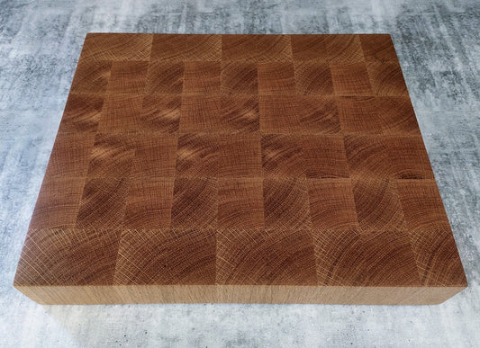 Ändträ Skärbräda i Ek  34x28x5 cm - Svenskt Hantverk